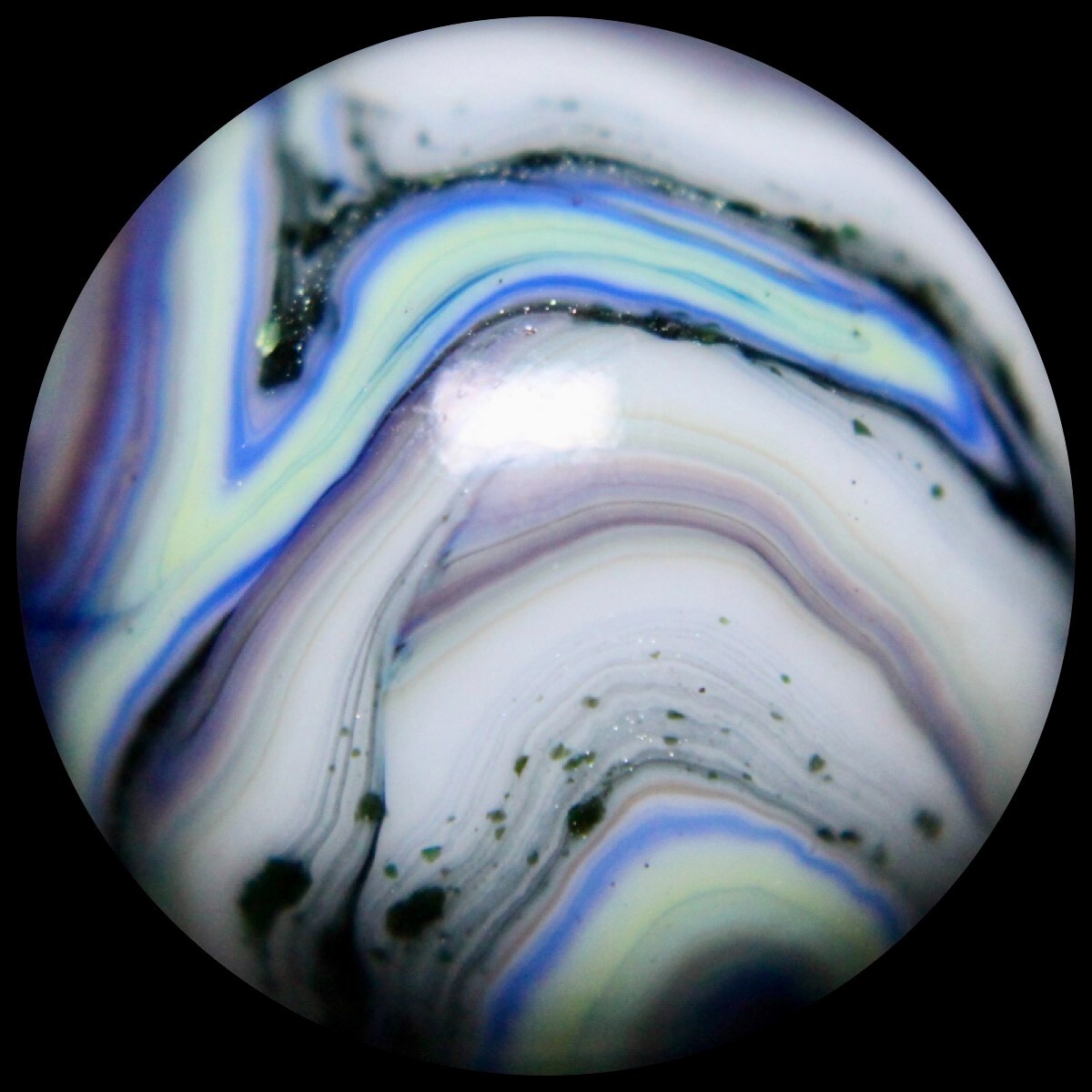 JABO Premium Opaque Marble Collector Series: Lavender Mica Watercolor