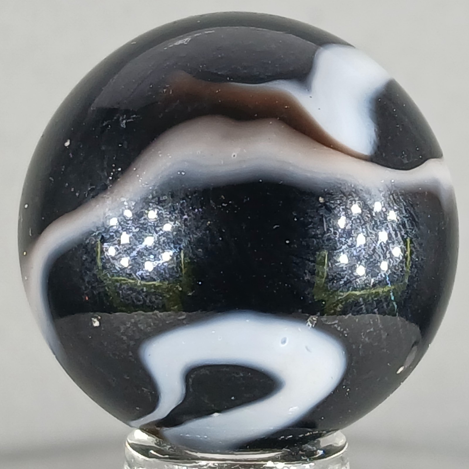 Large Vacor Zebra Marble .97 Inches Near-Mint Condition Condition