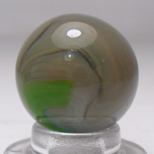 #1064 West Virginia Swirl Marble with Nice Grey and Green Swirls. Alley, Champ