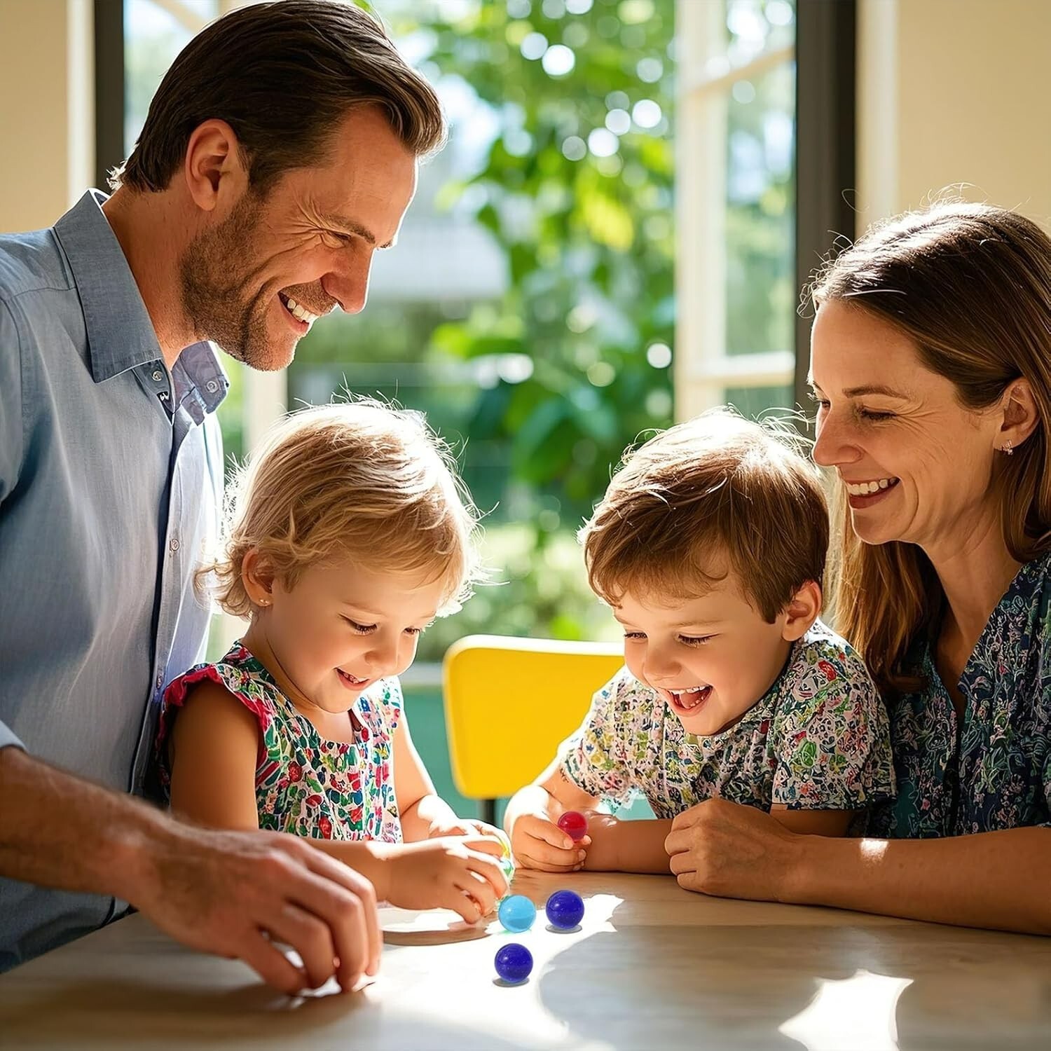 “FUTUREPLUSX 150PCS Glass Marbles Bulk 5/8inch Colorful Marbles for Running Ga..