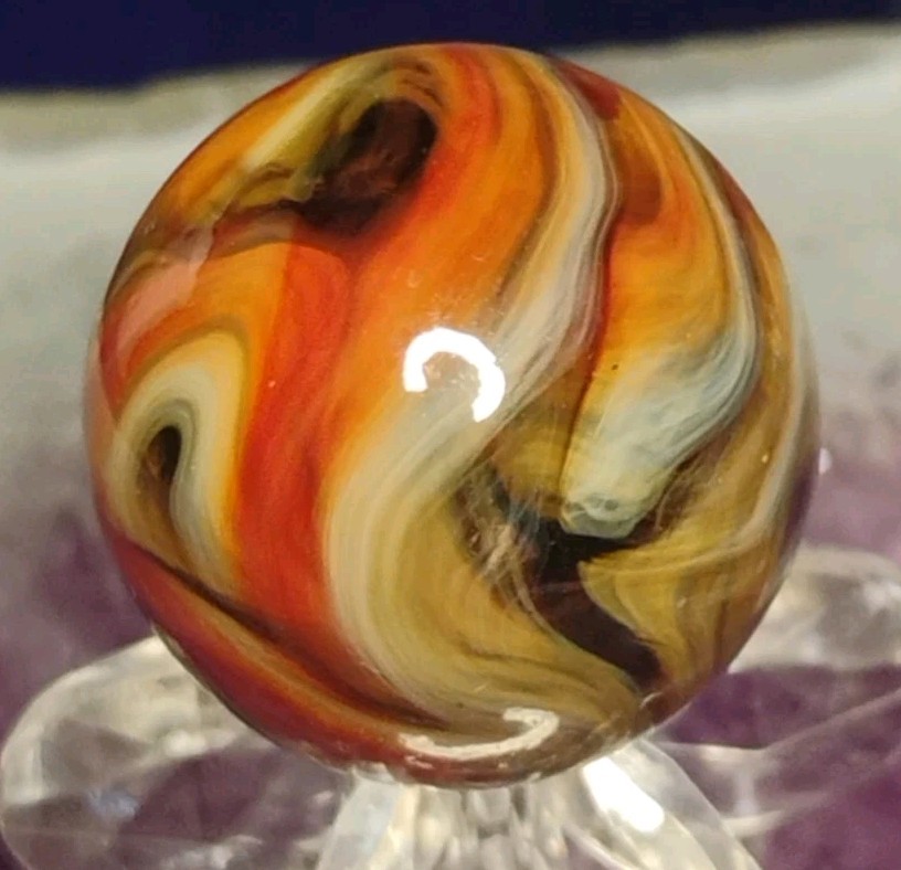 .72″ JABO/D.A.S. MARBLES💥GREEN AV. SWIRL TOYS MINT