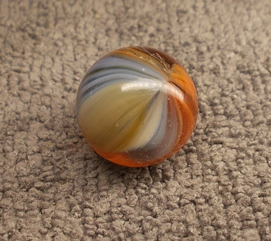 Vintage Akro Agate Sparkler Mint 21/32″ Very Nice HTF