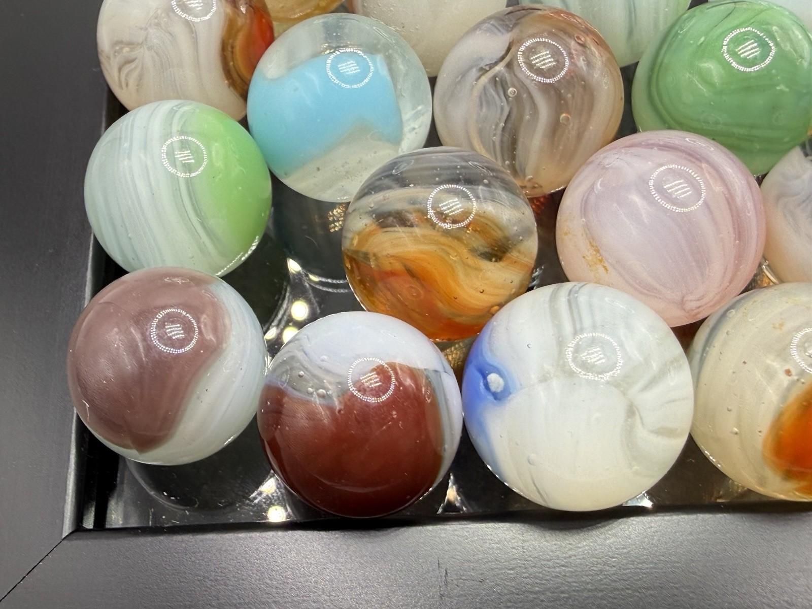 Lot of 20 Vintage Vitro Phantom Conqueror Marbles MIBS NM-M Condition