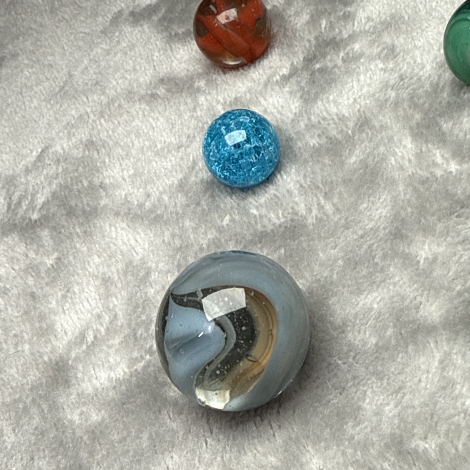 Random Lot of 25 Vintage Marbles, Assorted Colors/Styles/Sizes/Makers free ship!