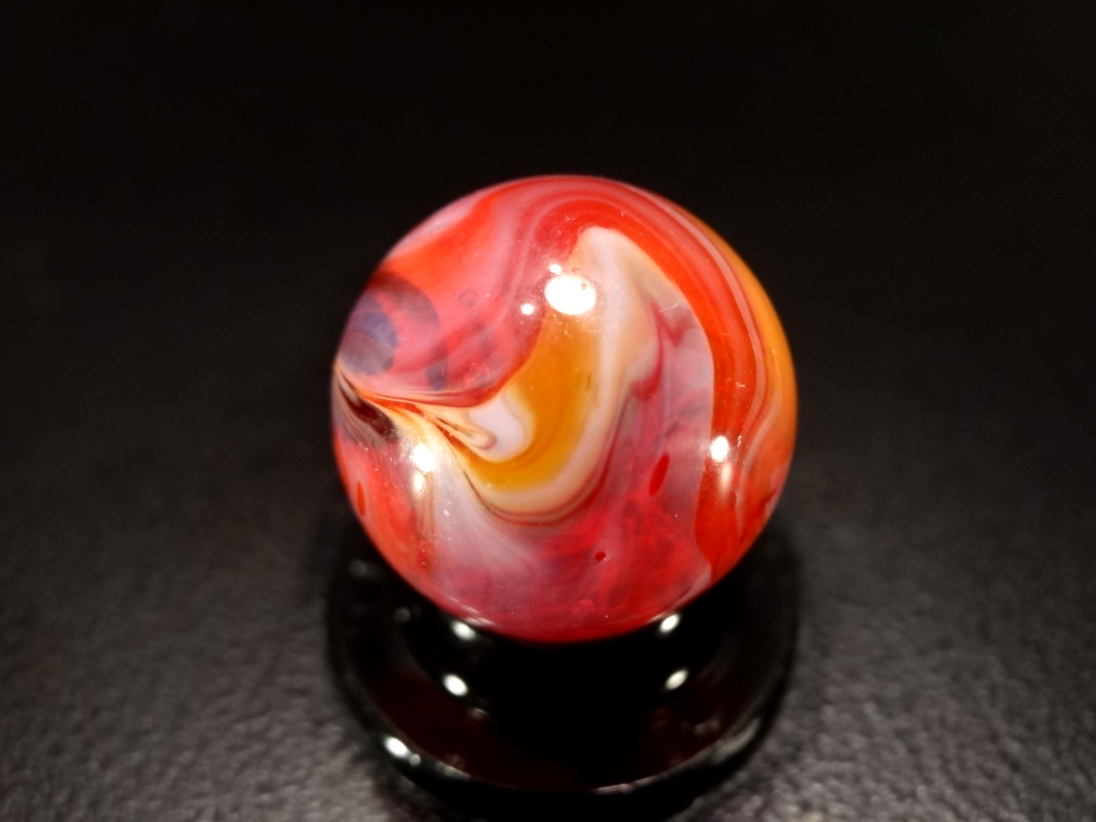 CHRISTENSEN AGATE Multi Colored 🔴 RED – ORANGE 🍊 R&T Pattern WET MINT