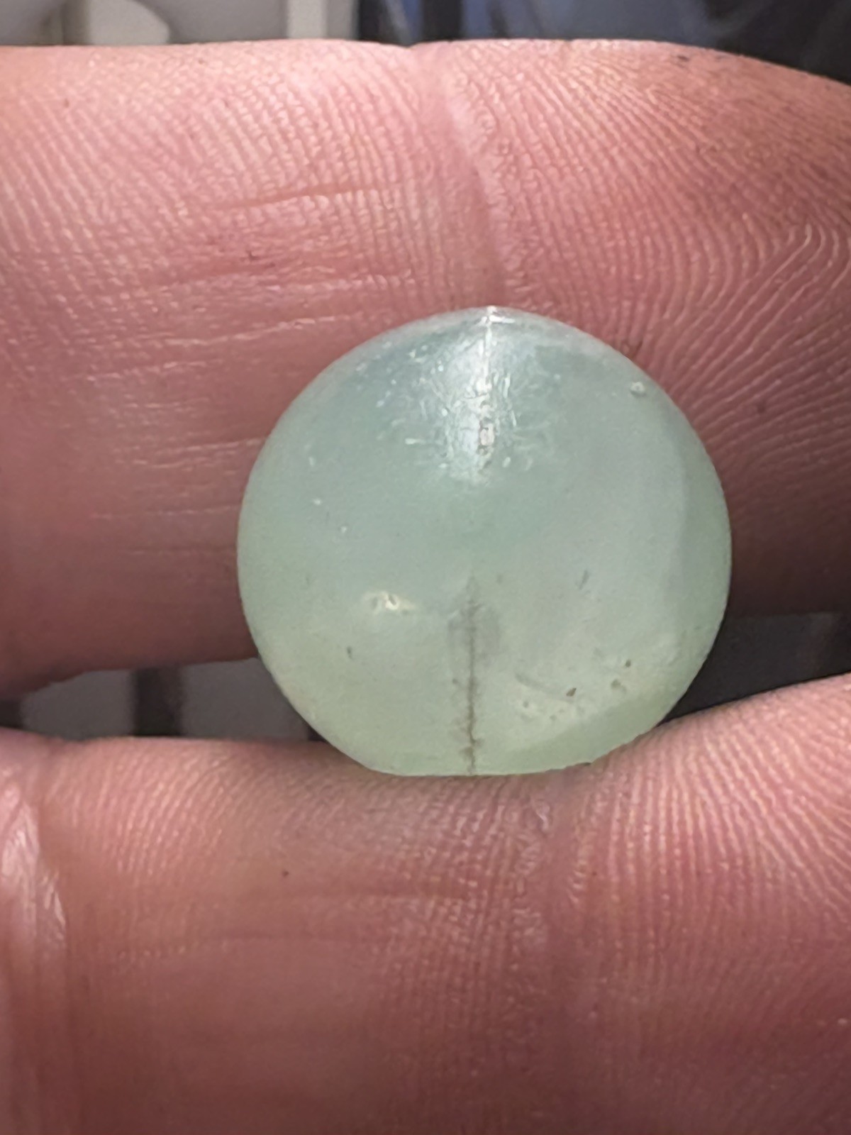 Vintage Rare Unique Antique Blue And White Marbled MARBLE