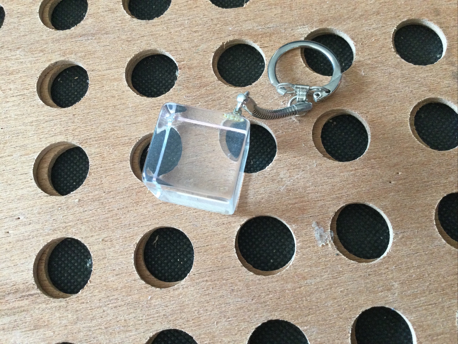 Vintage | Ice Cube Marble Keychain | Square Shaped