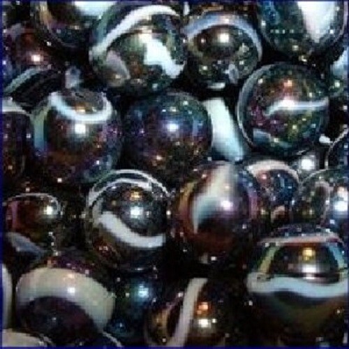Bulk PK 100 Milky Way 16mm Glass Player Mega Marbles 5/8″ Iridescent Vacor