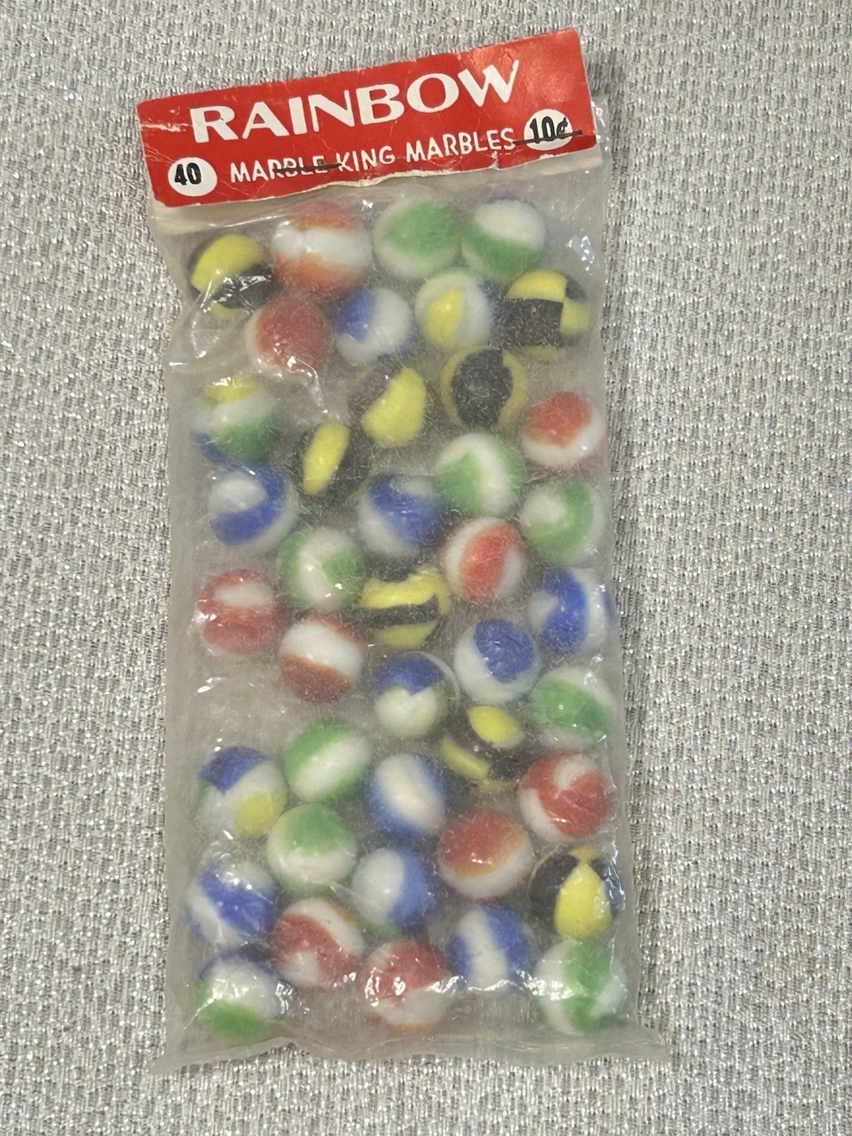 Marble King Rainbow New Old Stock 40 Count Bag Never Opened
