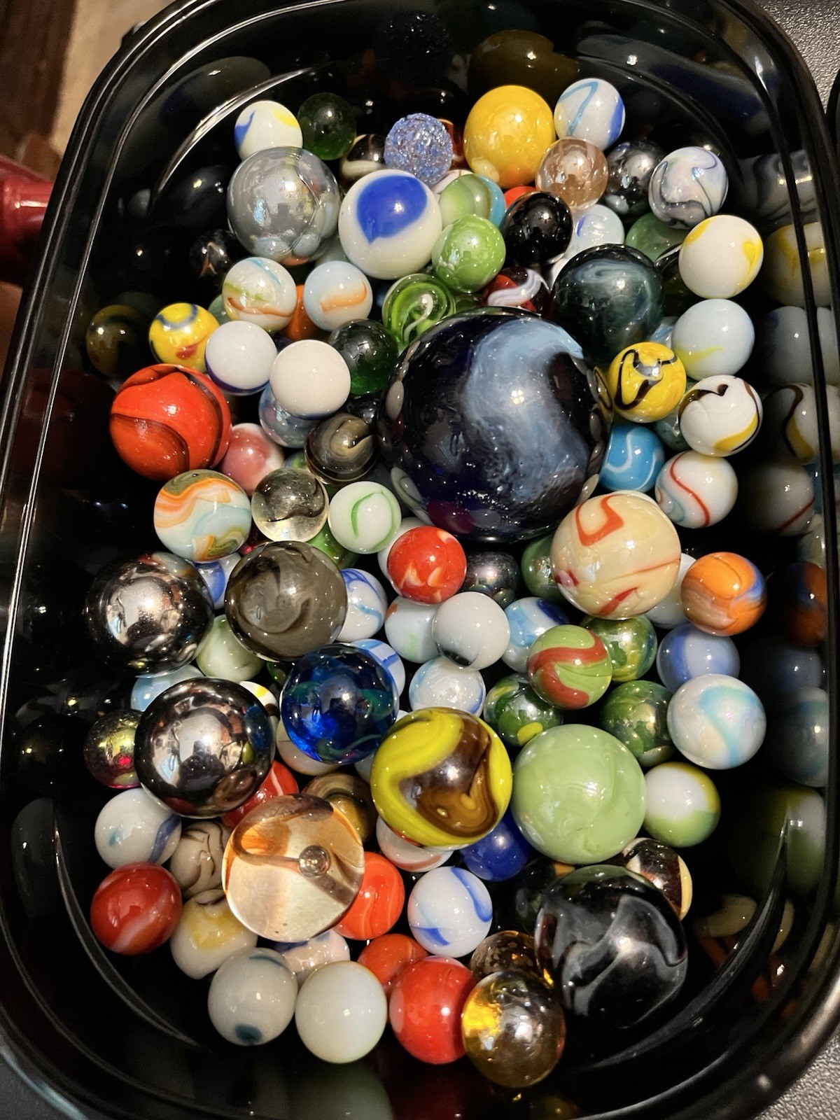 Marble Special Lot Approx Four Pounds In Containers Fast Shipping