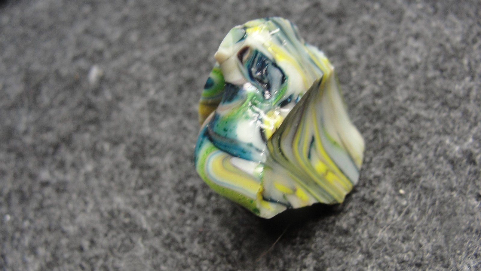 pieces of cullet from Jabo Joker experimental marble runs