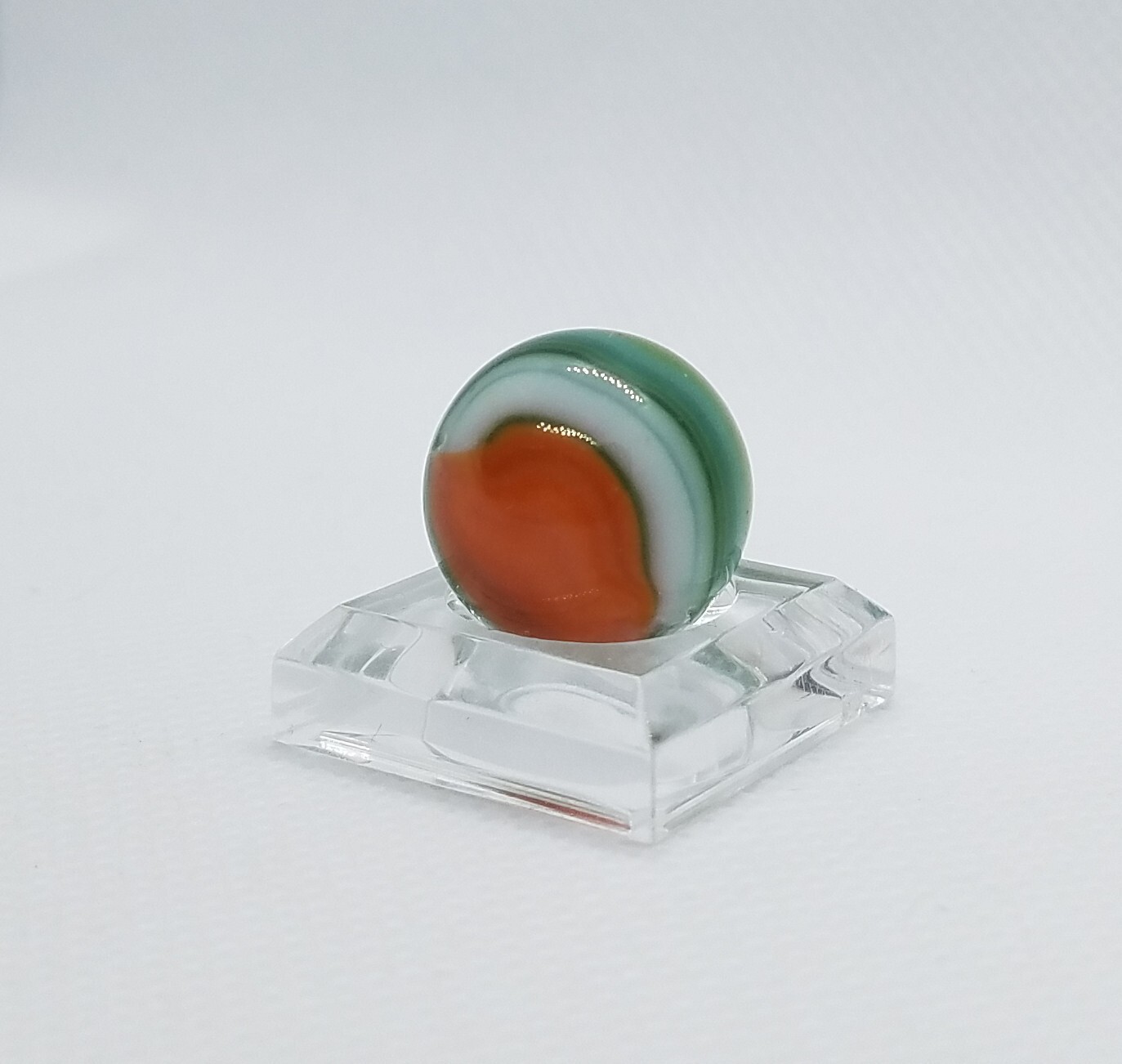 Vintage Marble Patch Orange White Transparent Green Blue Mint 15.2 mm (9/16″)#12