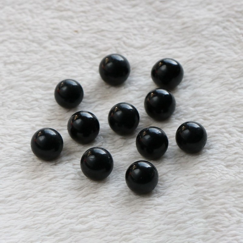 Black Glass Beads Glass Ball Marble Solid Round Sphere Decoration 16mm 22mm 24mm