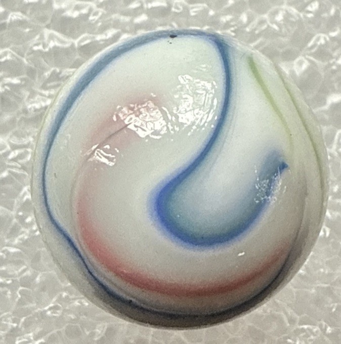 Vacor de Mexico Hurricane Swirl SHOOTER Marble Blue, Green, White, Red