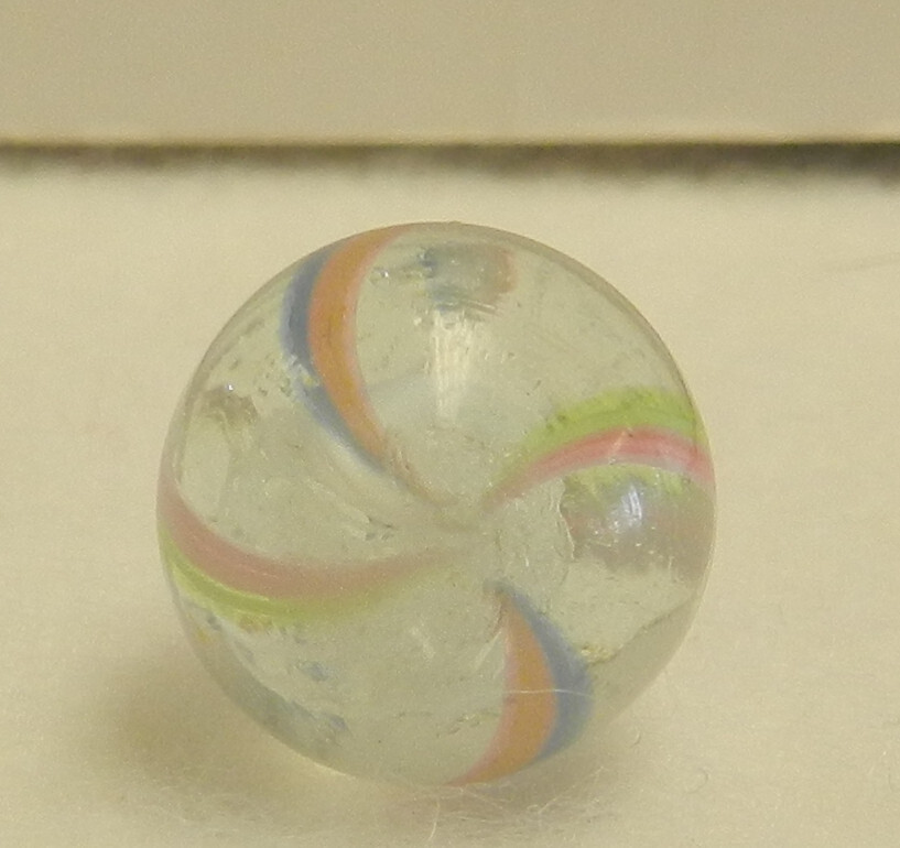 #18663m Peewee .50 Inches Vintage German Handmade Swirl Marble