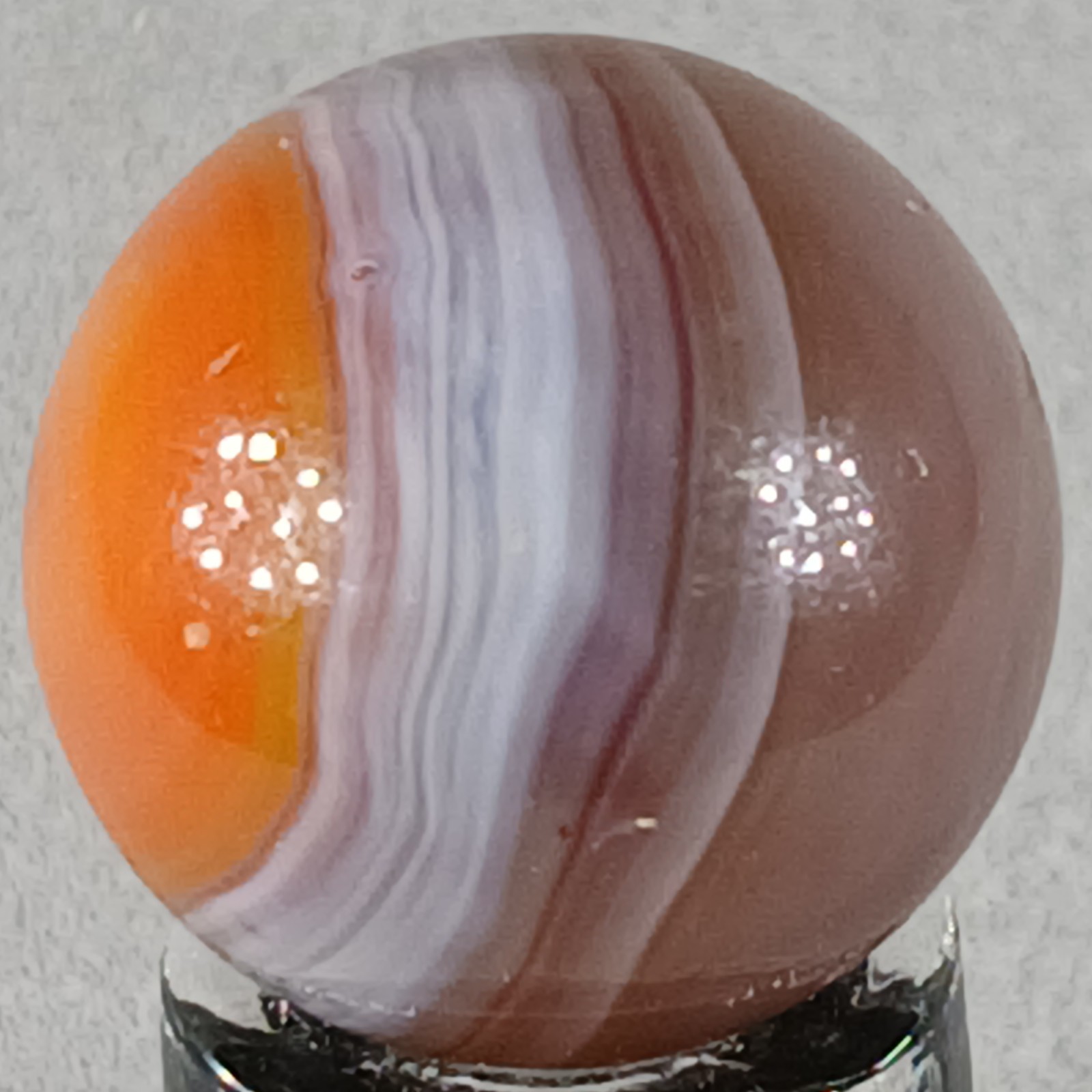 Vintage Vitro Exotic Conqueror Marble .63 Inches Near-Mint Condition