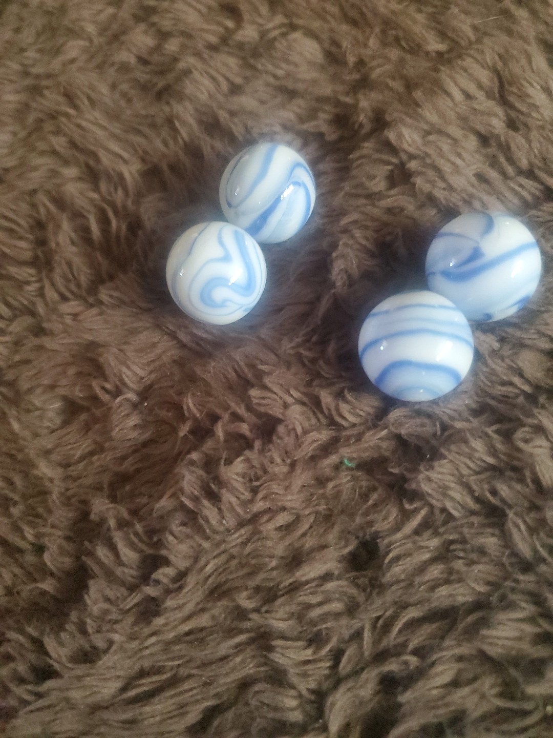 Jelly Fish Or Ocean Swirl Lot Of 4 Marbles