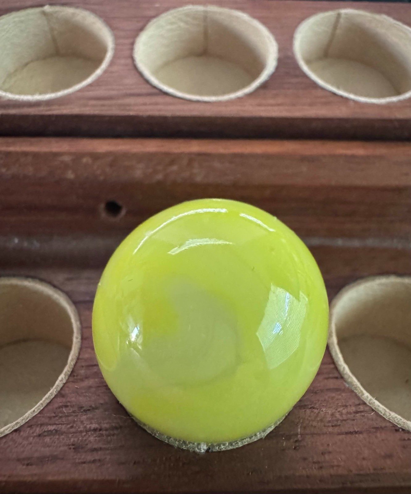 CAC Yellow Pearl Swirl Marble (1927-1933) – 0.94″