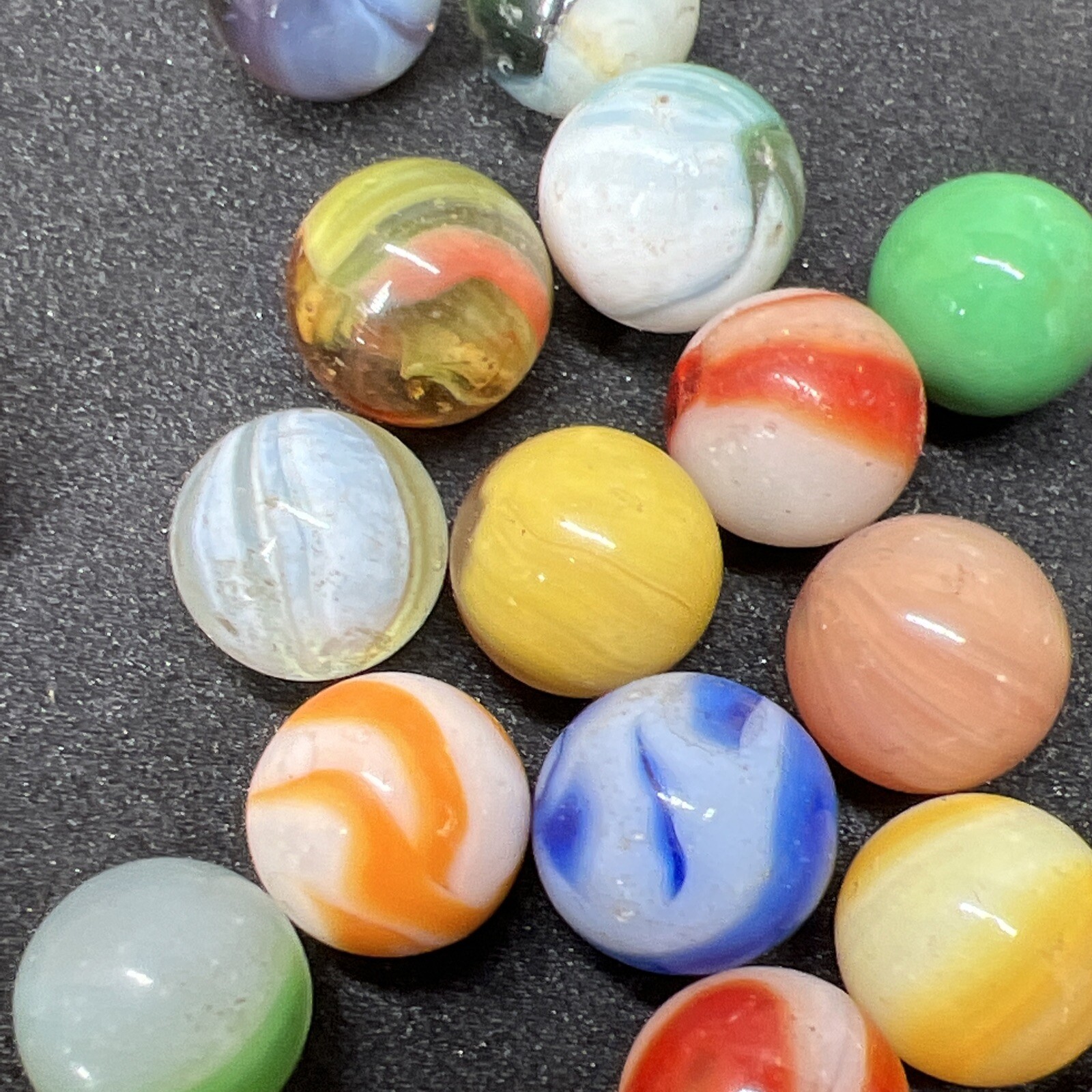 Vintage Akro Agate Peltier Christensen Glass Swirl Marble (30 Lot) Great Lot!