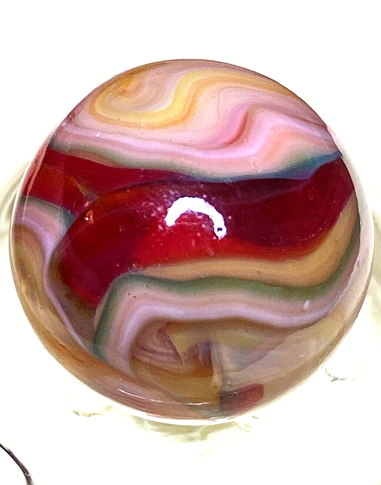 DAS/CHAMPION/WV/JABO TRANSLUCENT STRAWBERRY SHORTCAKE SWIRLED SHOOTER .70″ M385