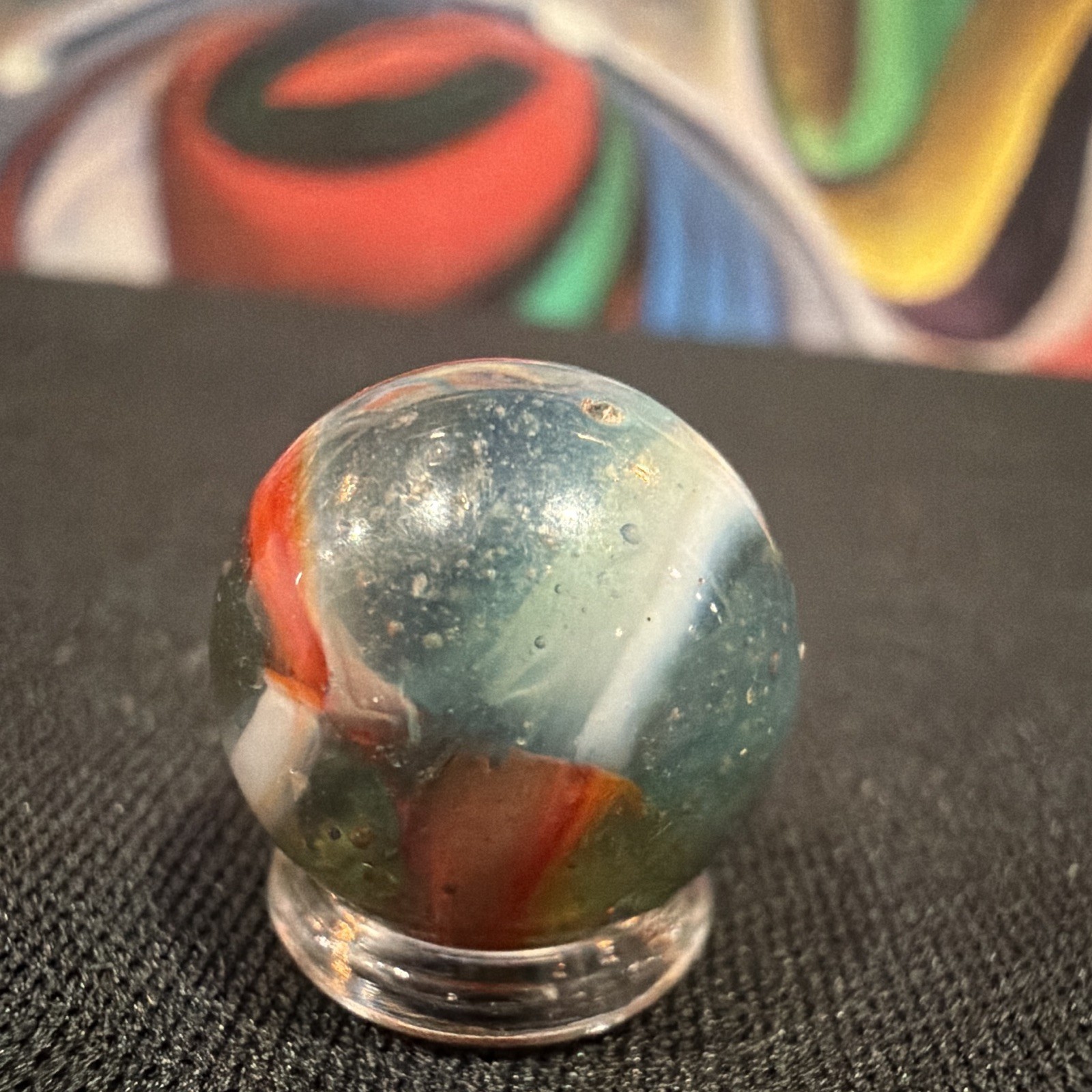 Peltier Glass Swirl Glass national line rainbow 🌈 NLR marble lot 15