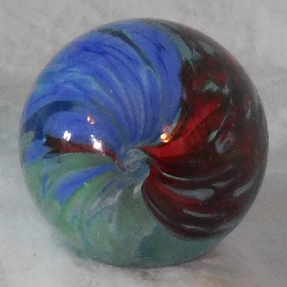 Andy Davis Contemporary Handmade Marble, 1 13/16″ Diameter, #9201AG