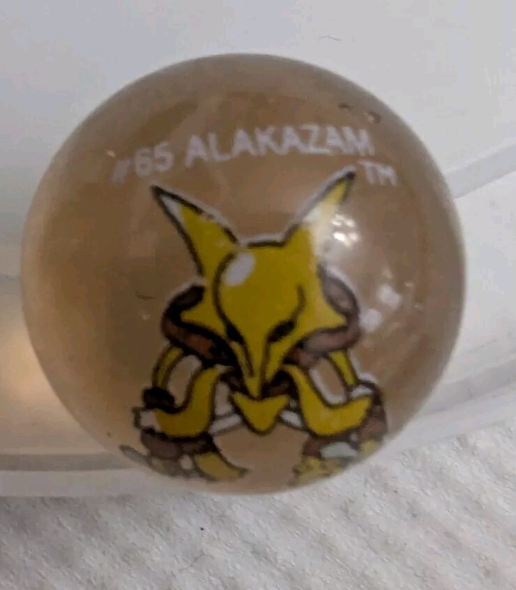 Vintage ToyBiz Pokemon Marble #65 Alakazam