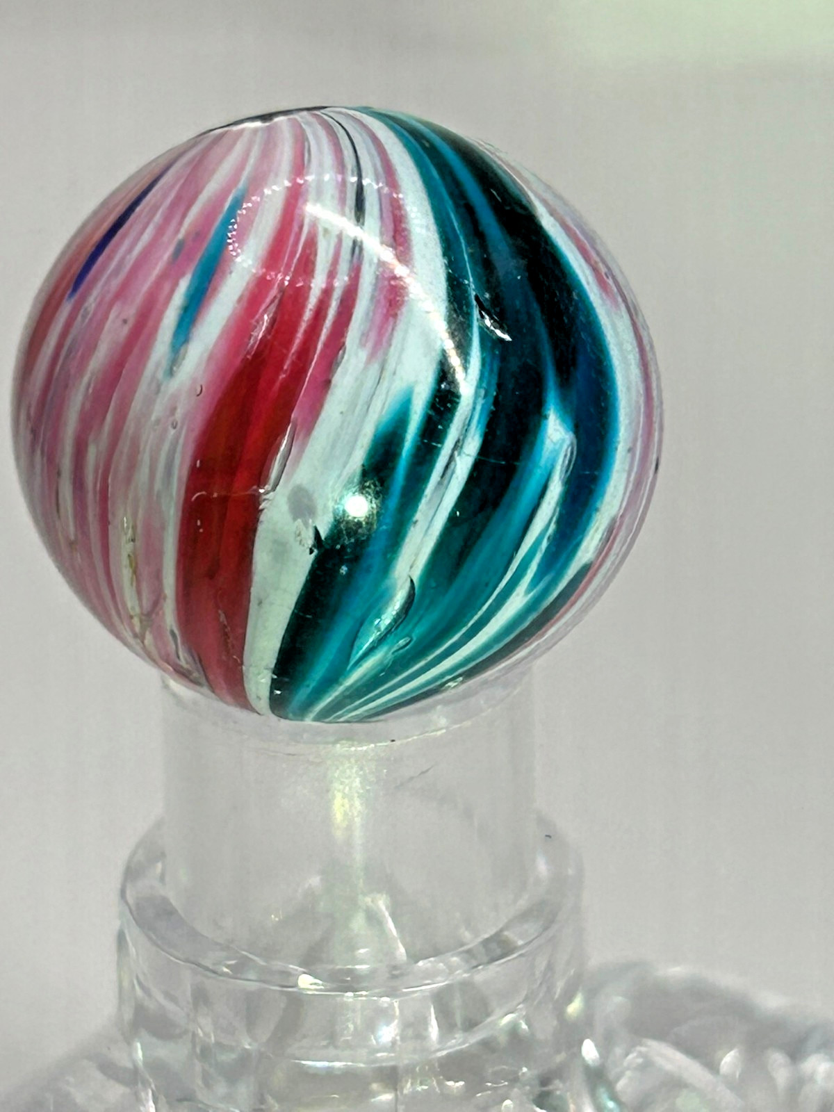 Antique German Handmade Onionskin Marble 123/128″ Polished O25