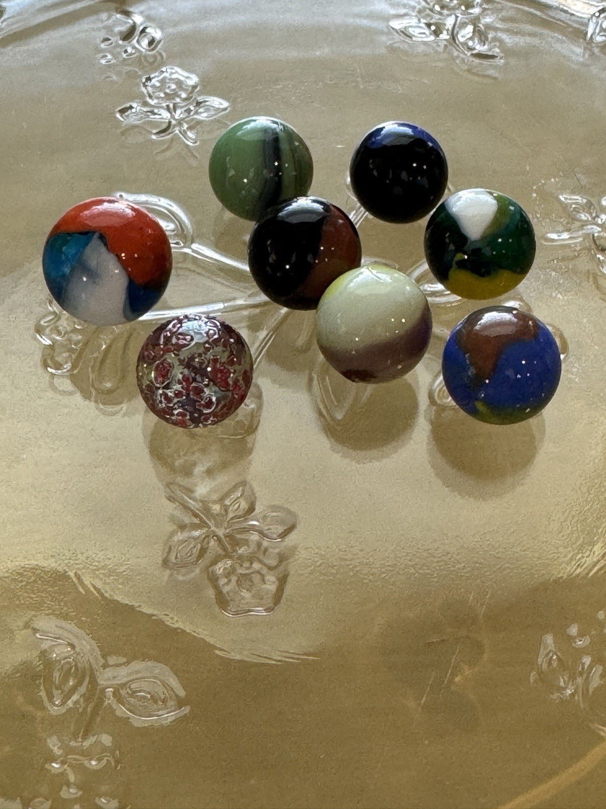 Vintage Marbles Assorted Variety Lot (8)