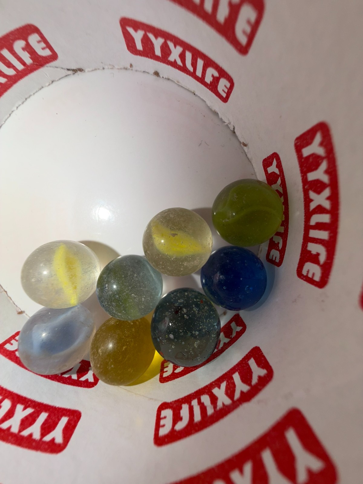 Vintage Mixed Lot of Toy Marbles – Mixed Style Assortment