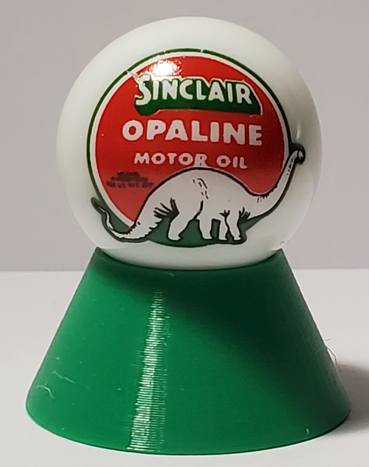 Sinclair Opaline Motor Oil 1″ Marble with Stand