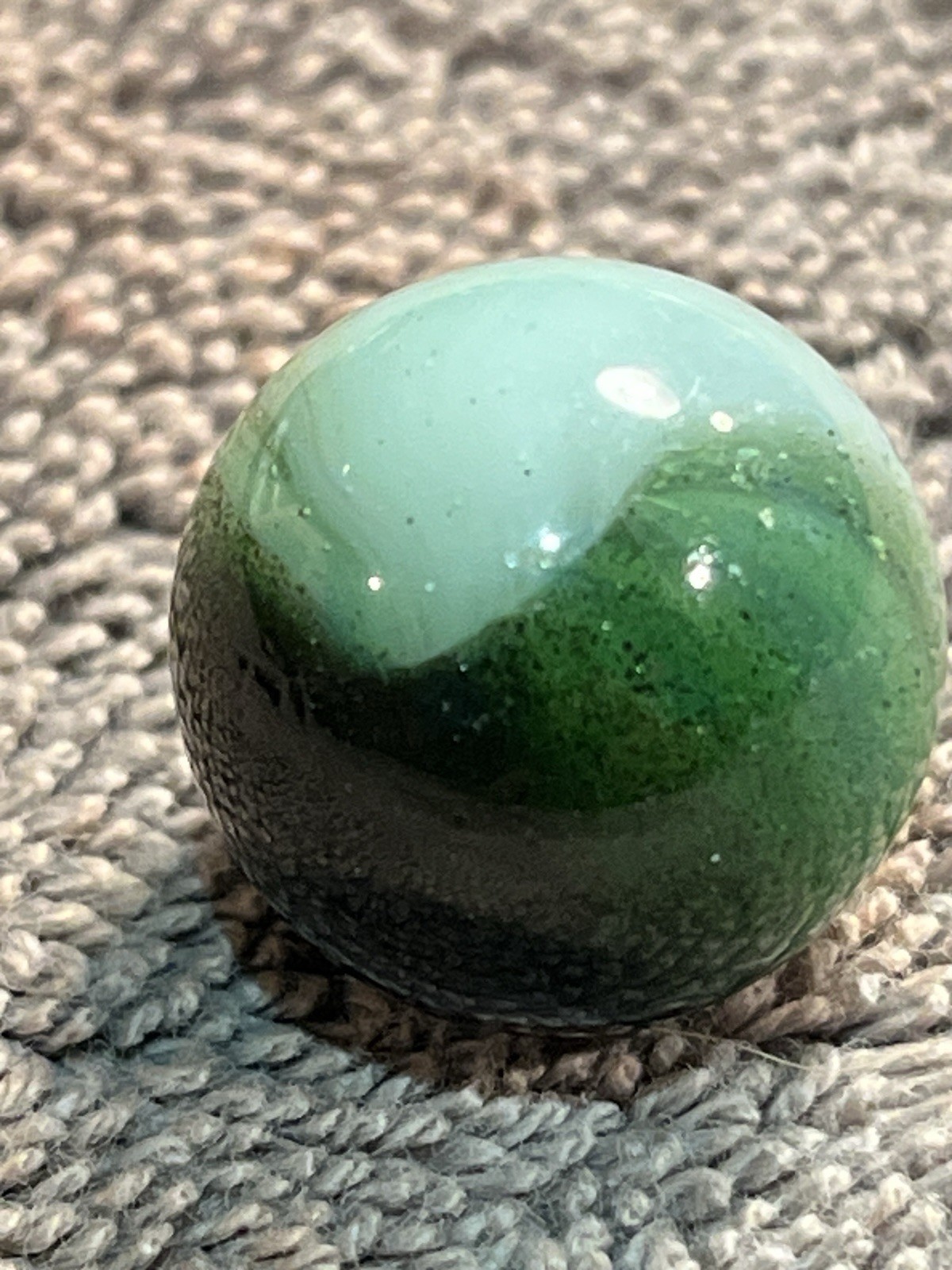Master or Akro Crazy Aventurine Filled Patch Marble .70″ NM