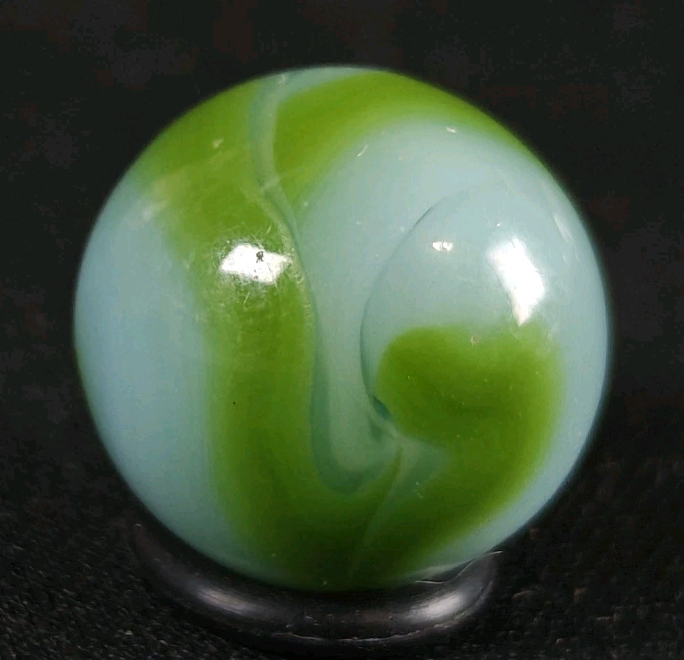 Vintage Marble – Alley / Ravenswood .64″ Blue & Green Wvs West Virginia Swirl