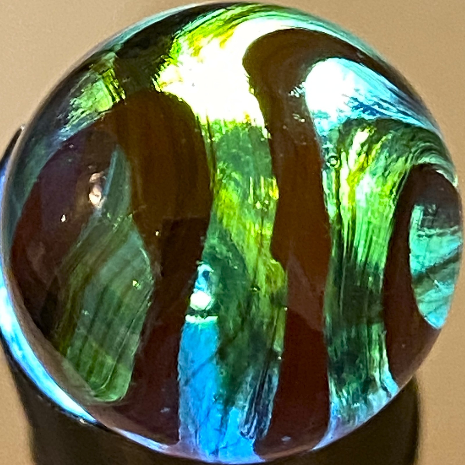 DAS/JABO EVER SEE A MARBLE LIKE THIS ? PROB NOT SWIRLED SHOOTER .71″ BOX03/348