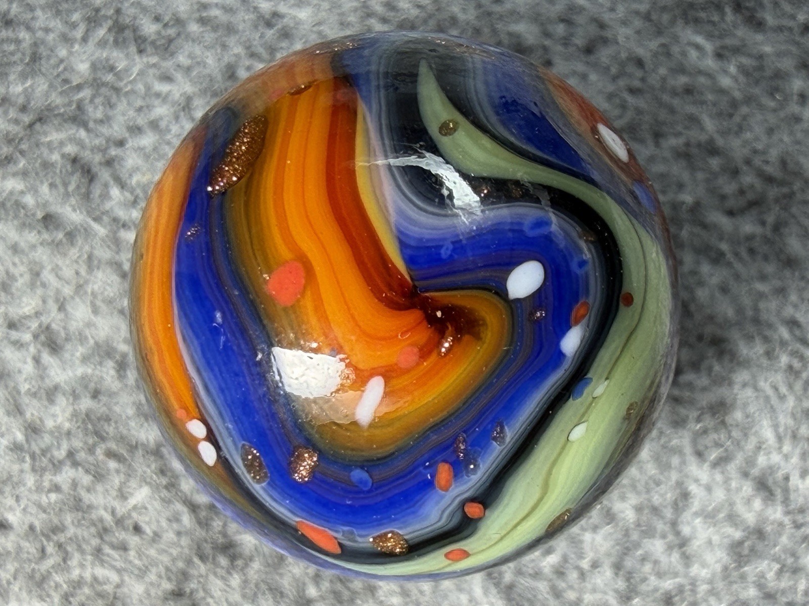 JABO Joker 4 Run Contract Marbles: Multi Color Confetti Swirl. .710