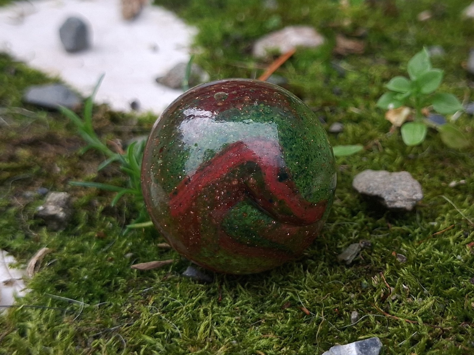 JABO/DAS Swirl Marble Size .77 Mint Asmade