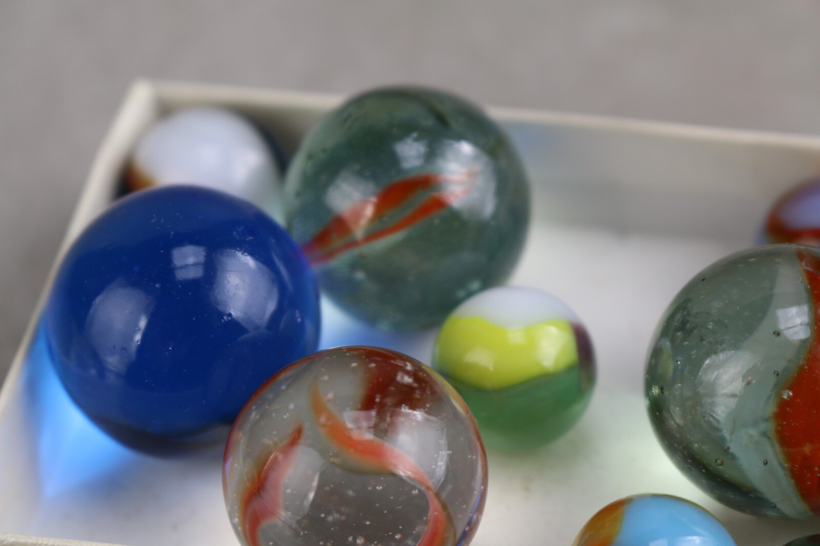 Vintage Antique Shooter Crackle Marble Cats Eye Tiger Eye Agate Clay ARKO Jacks