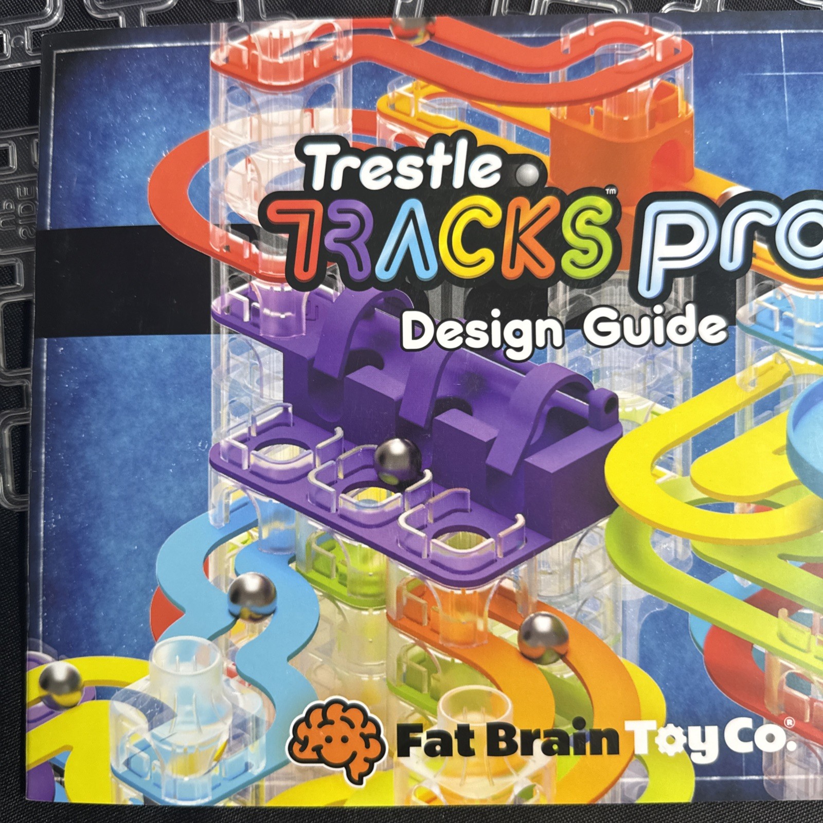 Fat Brain Toys – Trestle Tracks Pro Marble Play Building Set (FA457-1)