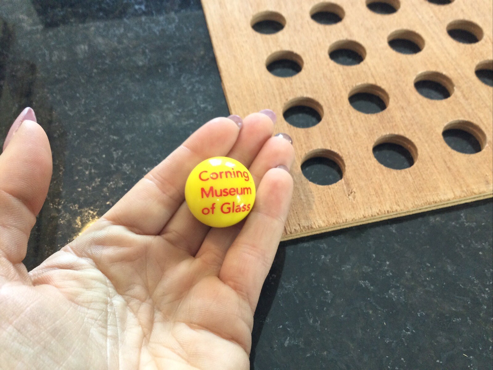 Vintage | Corning Museum of Glass | Yellow & Red | Rare | 1980s