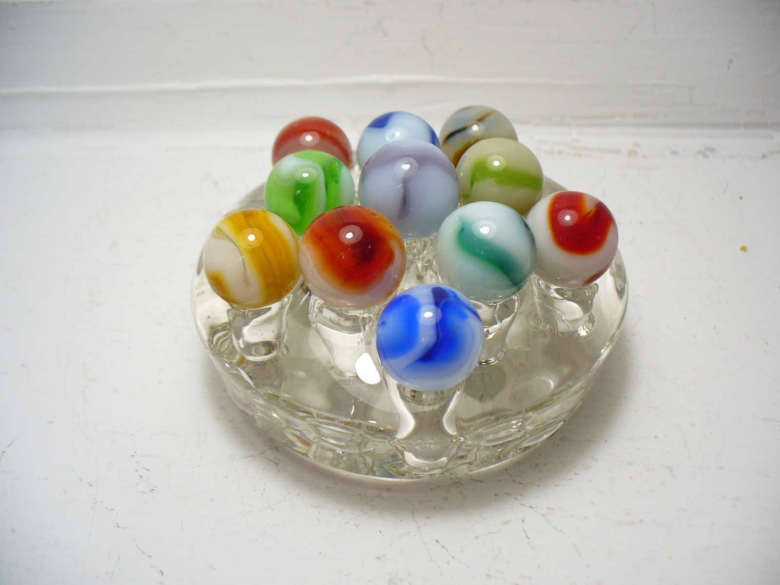 #1115 Marbles 11 pcs. Vintage West Virginia Swirls Alley, Champion