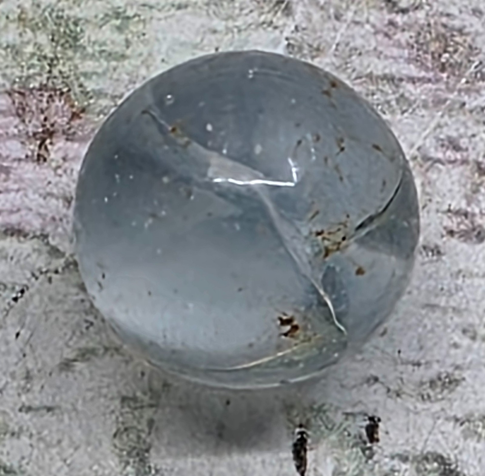 Vintage Clear Glass Marble Transparent Clearie Shooter Ball Toy Collectible