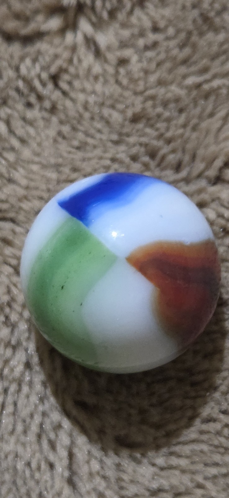 Marble King Rainbow Marbles 18mm Vintage 1950’s