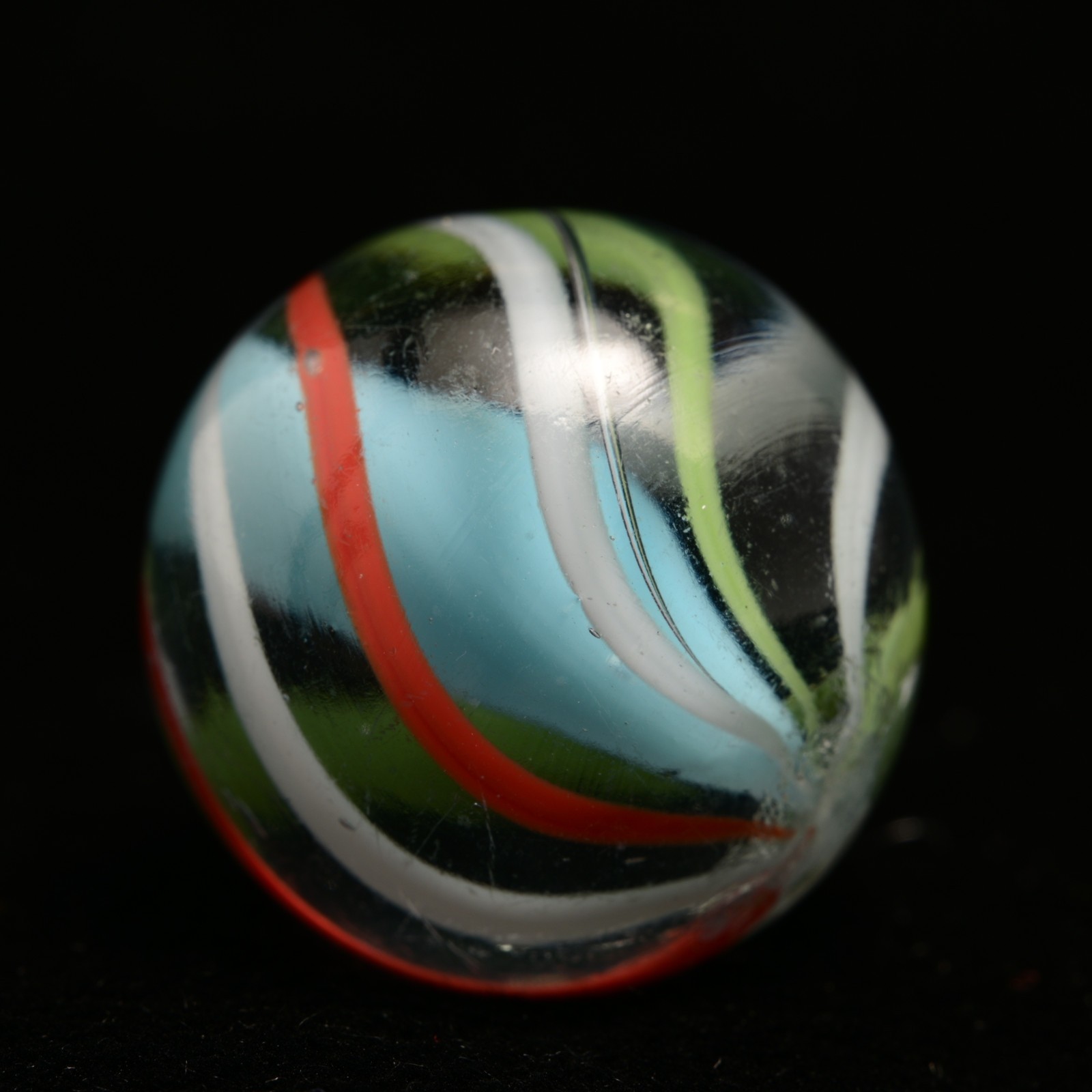 Baby Blue Solid Core German Handmade Antique Marble Crisp & Clear 18mm 11/16”