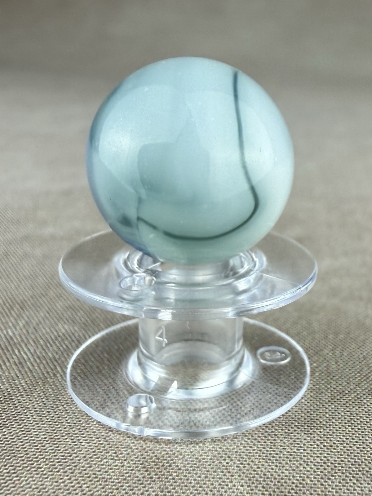 Vintage Marble Vitro Agate Blue Conqueror Unique Swirl 0.63”