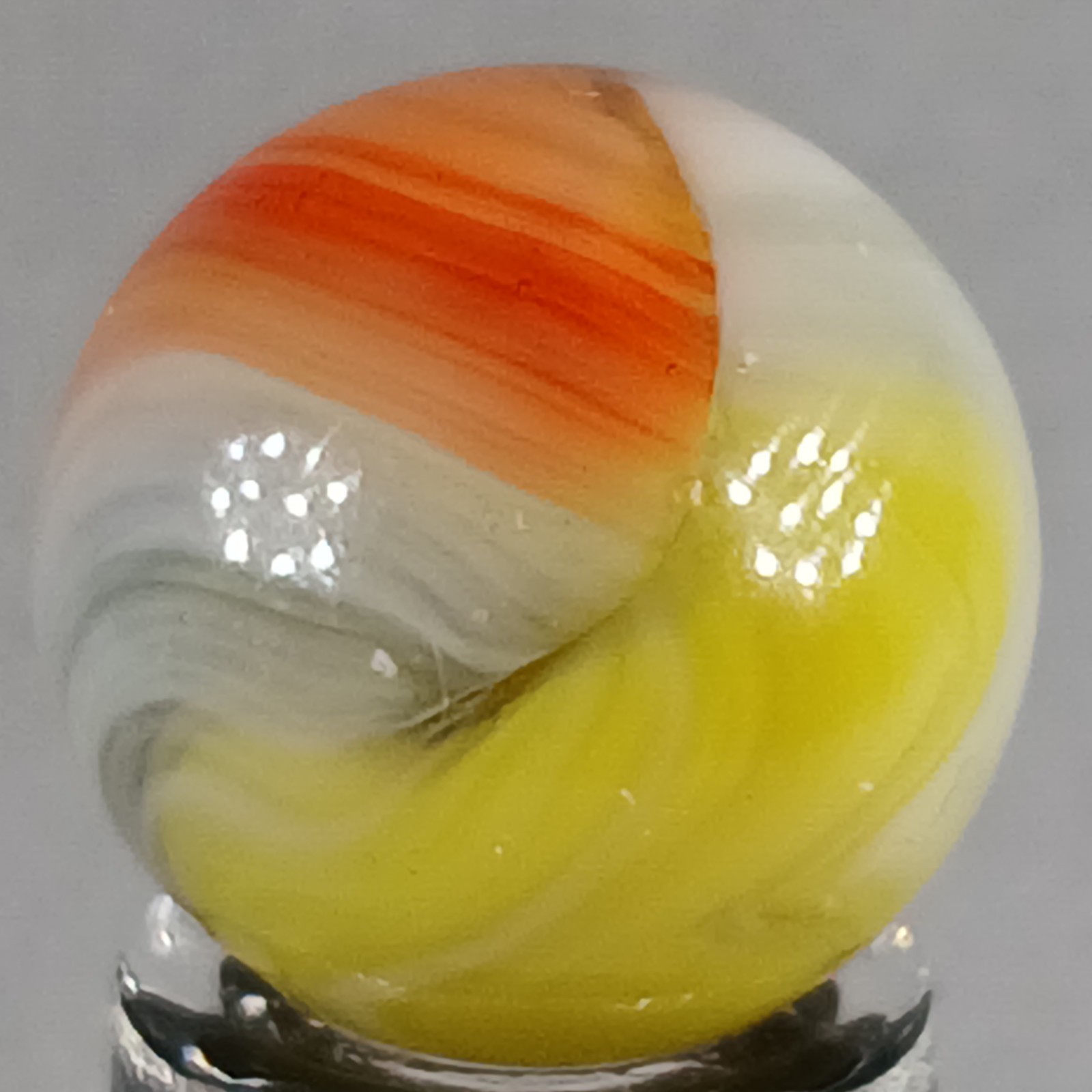 Vintage Vitro Tri-Lite Marble .61 Inches Near-Mint Condition Combined Shipping