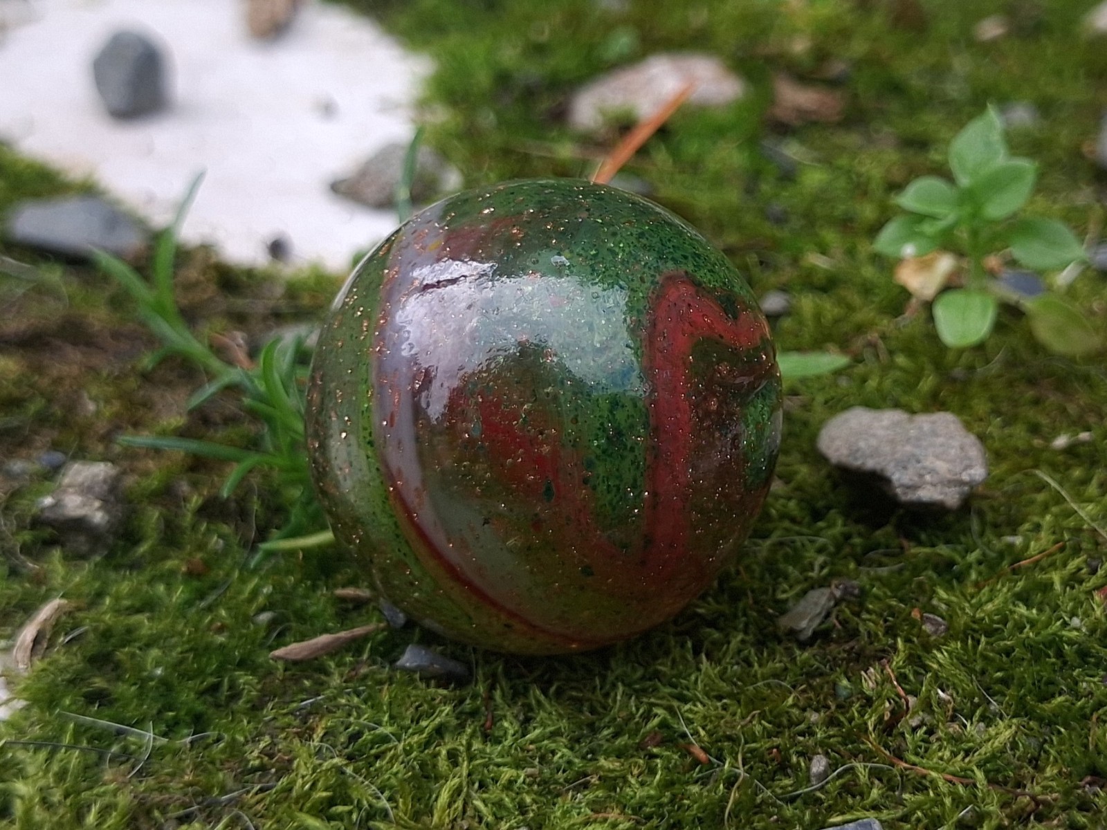 JABO/DAS Swirl Marble Size .77 Mint Asmade