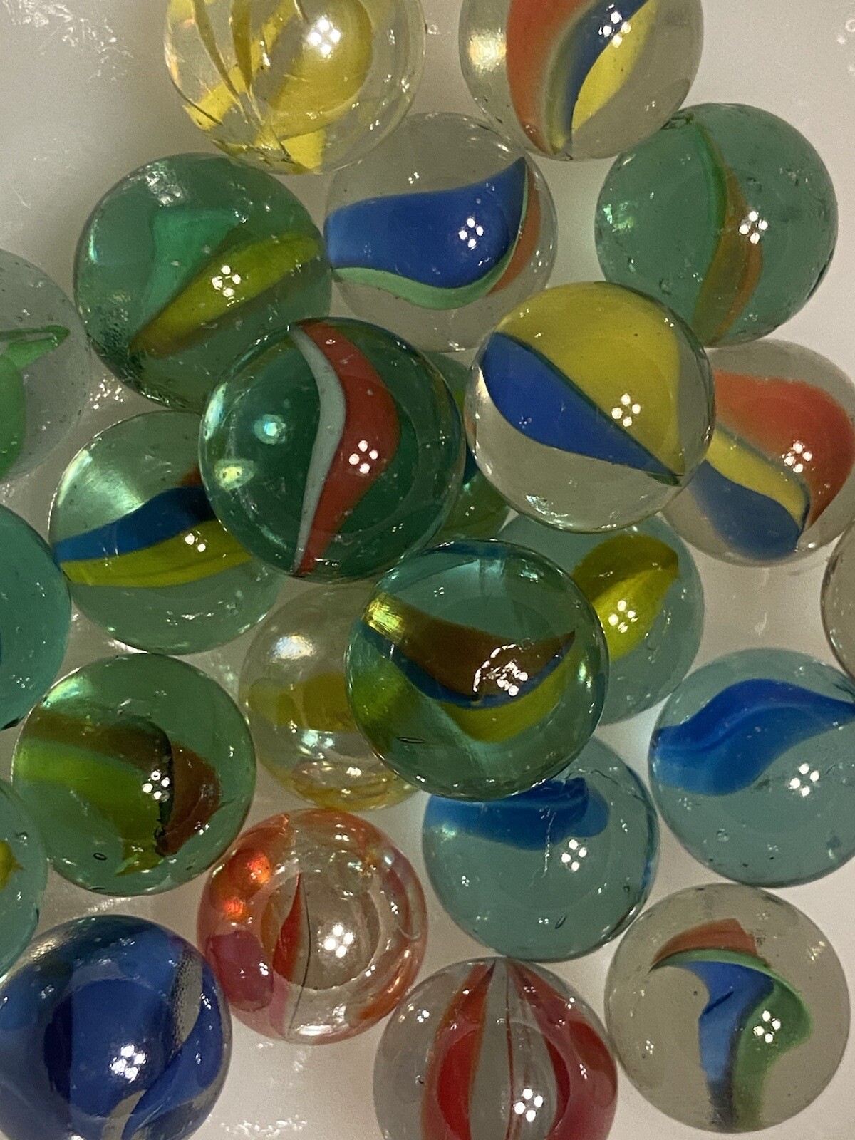 Marble Collection Lot Of 150+ Vintage Antique Glass Collectable Marbles