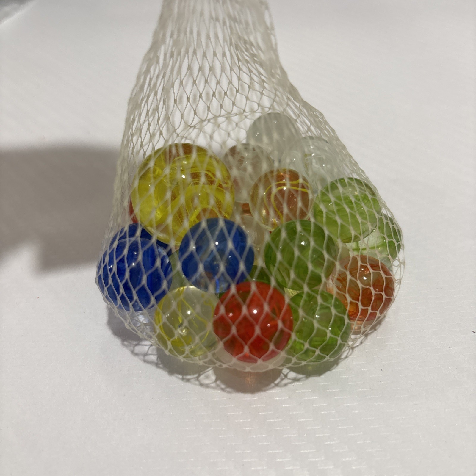 “SPAGHETTI” VACOR MEGA MARBLES Vintage 1990s Net Bag 24 16mm/1 25mm Shooter