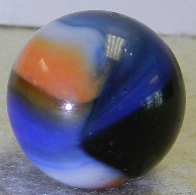 #15270m Vintage Peltier Glass Swirl Marble .66 Inches *Near Mint*