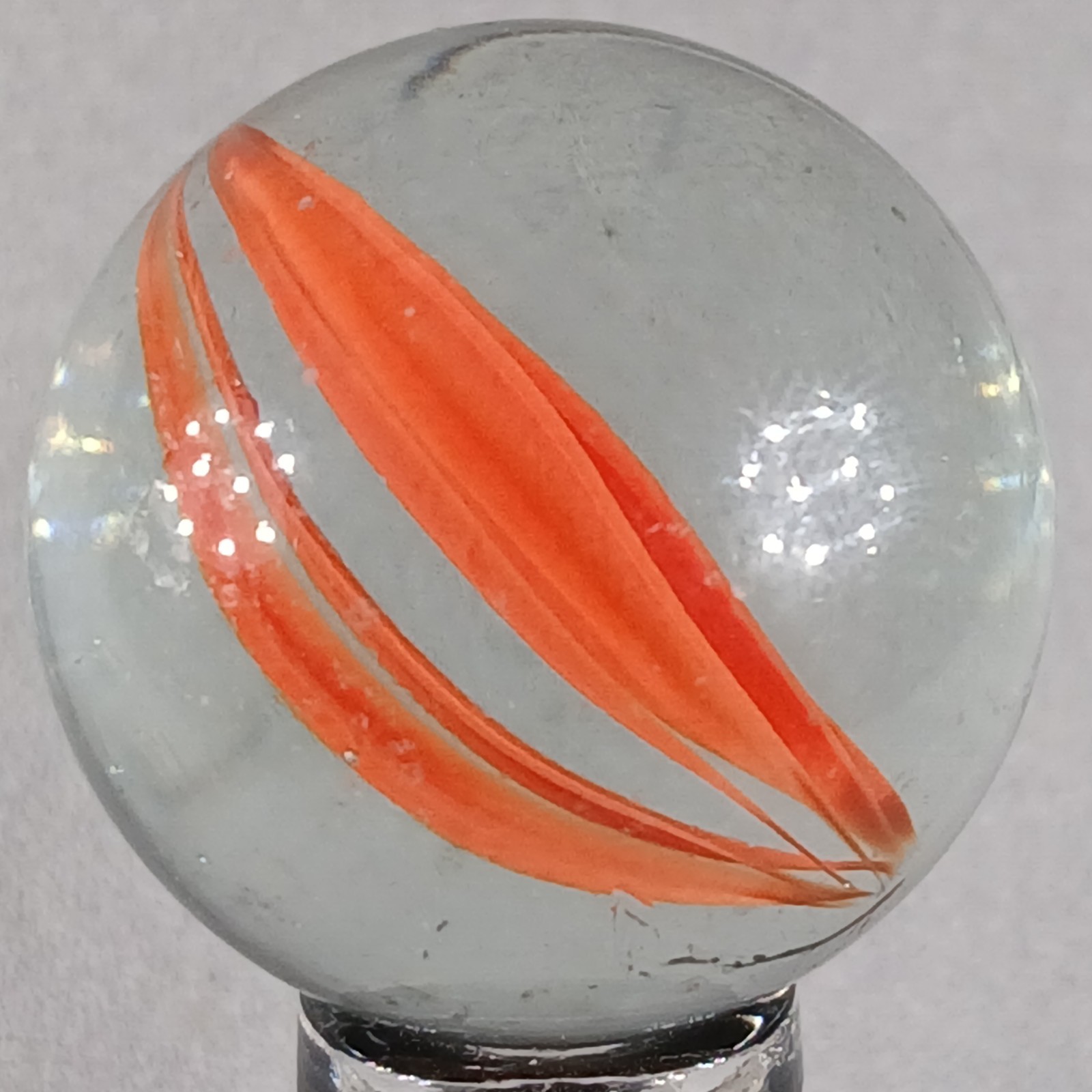 Large Vintage Imported Cat’s Eye Marble .99 Inches Near-Mint Condition